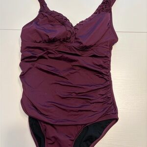 Women’s Plum One-Piece Swimsuit - Classic Support
